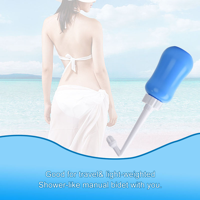 Good for travel& light-weighted Shower-like manual bidet with y.jpg